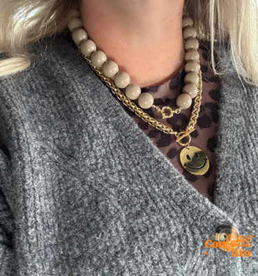 smiley ketting