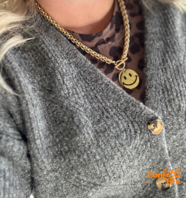 smiley ketting